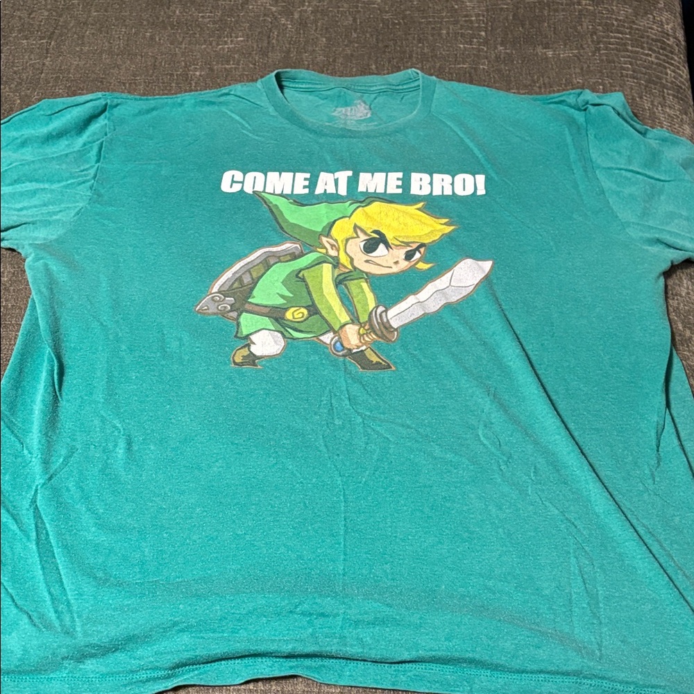 Zelda Spirit Tracks Green T-Shirt 2XL